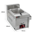 general 6L stainless steel gas fryer